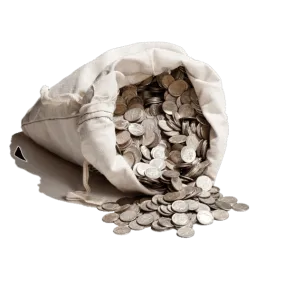 $10 Face Bags 90% Silver Half Dollars (Mostly Walkers & Franklins) - DOTD