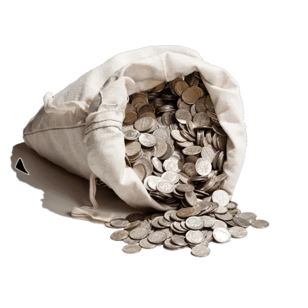 $10 Face Bags 90% Silver Half Dollars (Mostly Walkers & Franklins) - DOTD