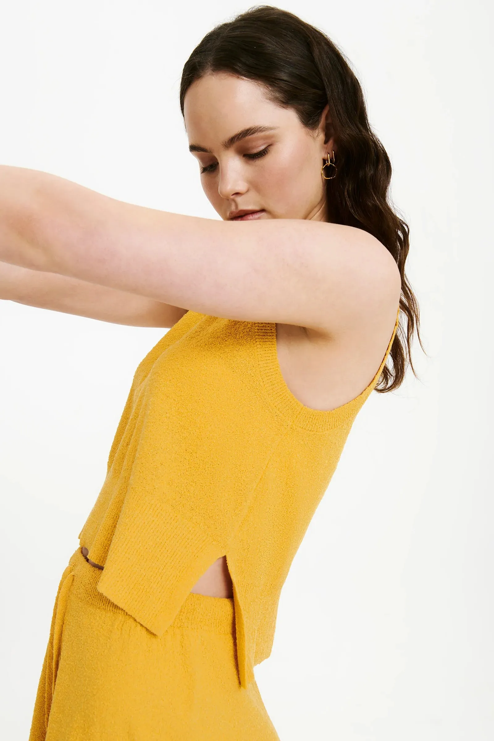 Binx Cropped Tank- Mango