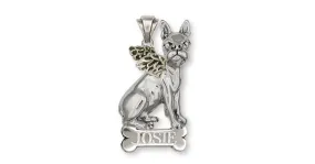 Boston Terrier Angel Pendant Jewelry Sterling Silver Handmade Dog Pendant D46-ANP