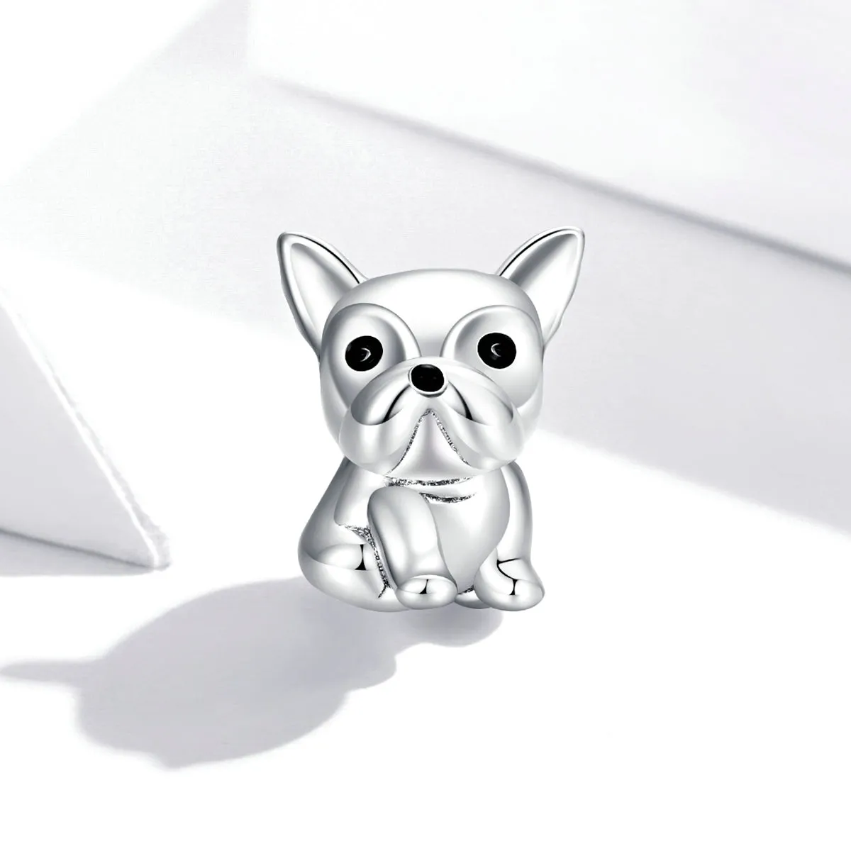 Boston Terrier Charm 925 Sterling Silver