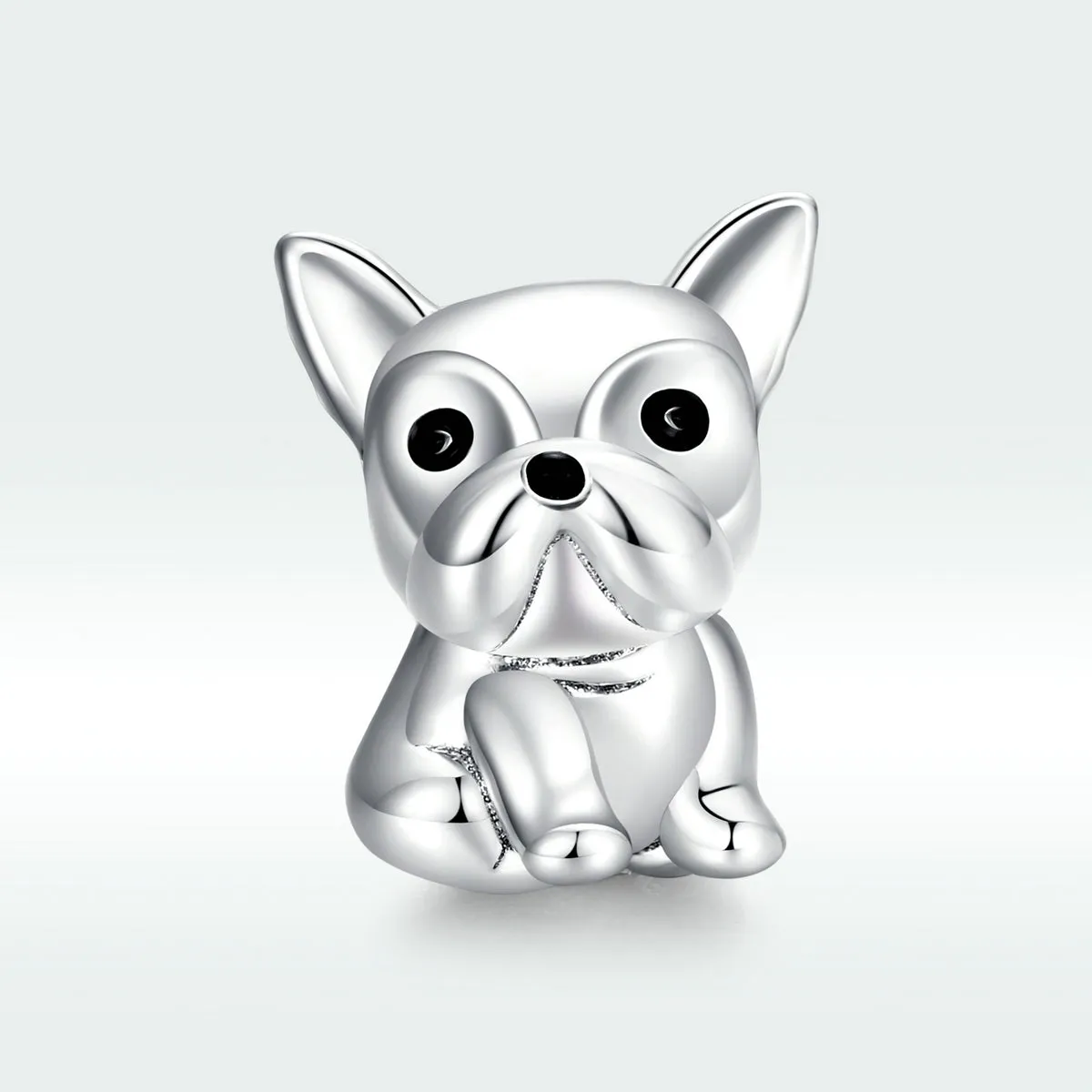 Boston Terrier Charm 925 Sterling Silver