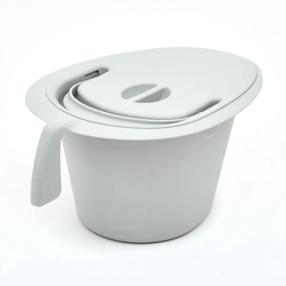 Commode Pan with Lid and Handle for the Etac Swift