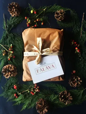 Gift Wrap - Brown Paper, Postcard and Personalised Message