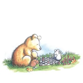 Greeting Card - Bear and Mouse