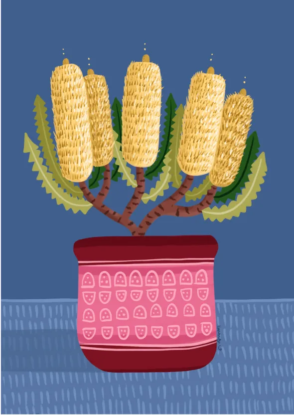Greeting Card - Bottle Brush
