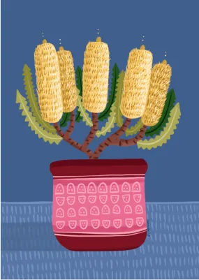 Greeting Card - Bottle Brush