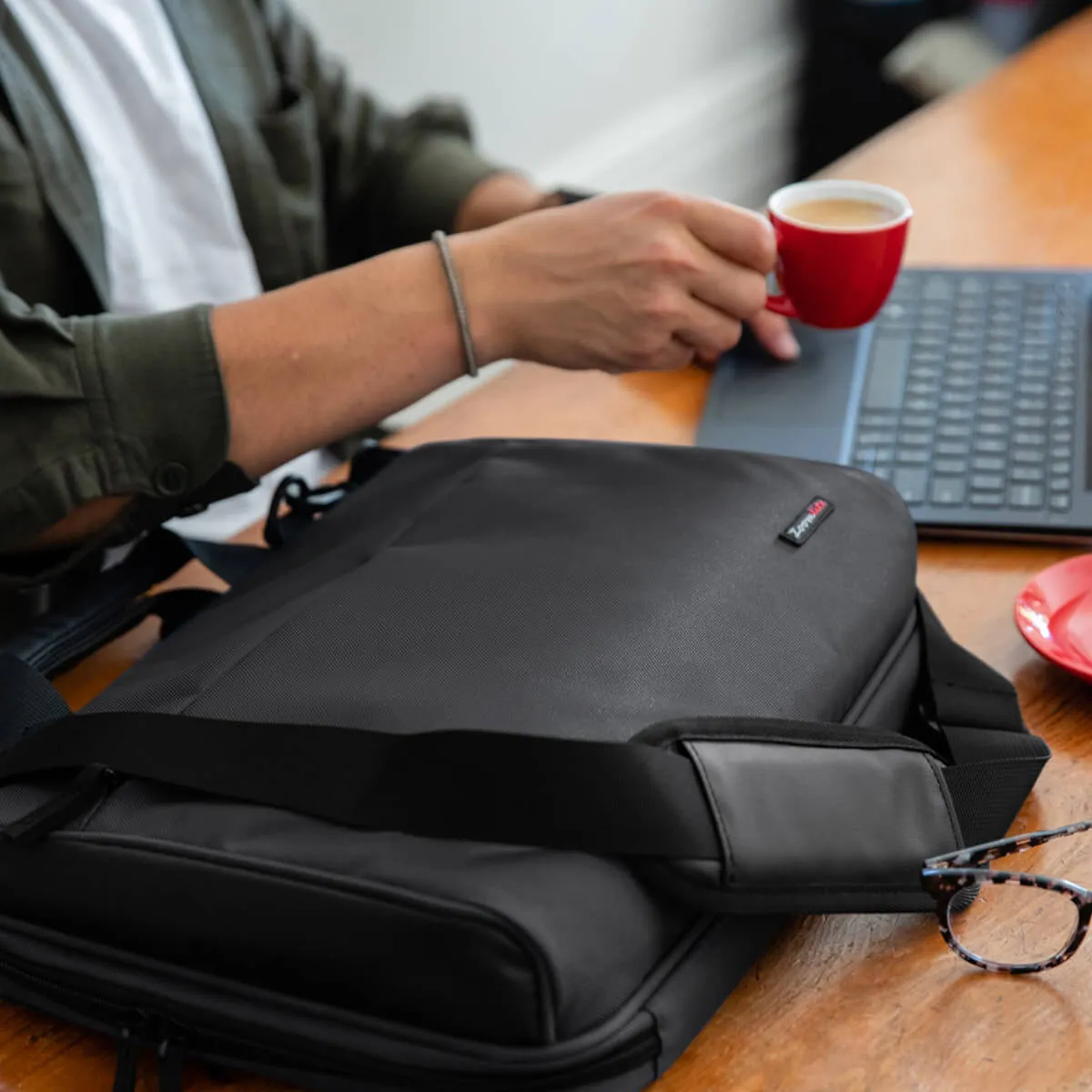 Hampton Slim Laptop Briefcase