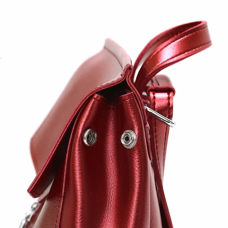 Large Capacity Leather School Bag, Rucksack and Backpack