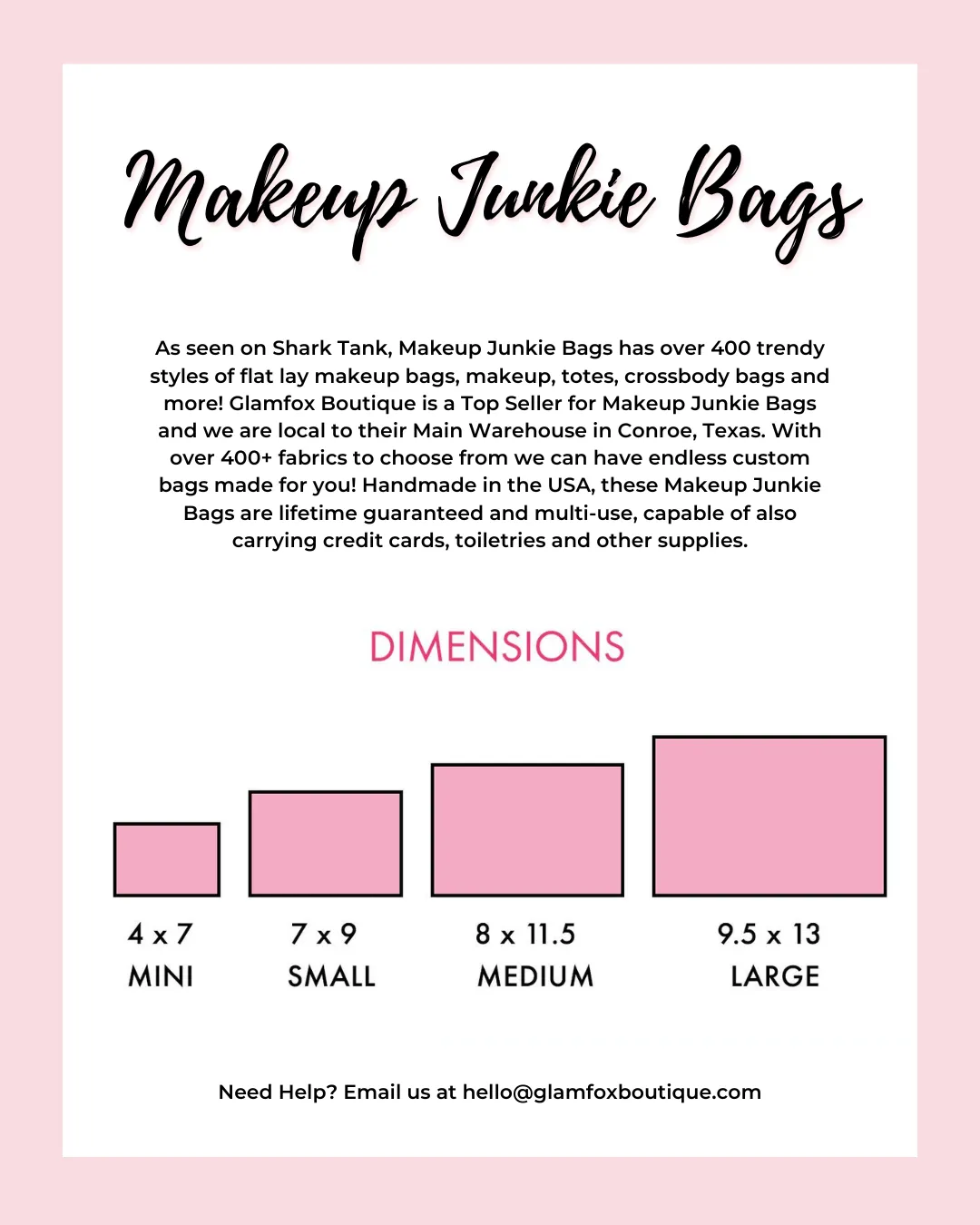 Makeup Junkie Bags - Whimsy Flat Lay [Pre-Order]