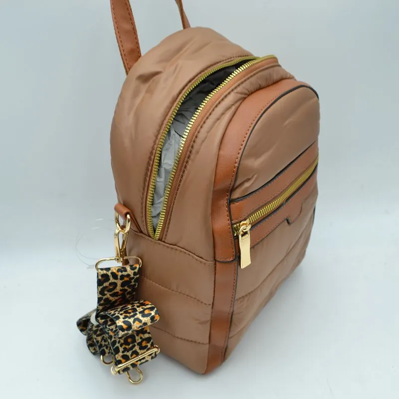 Quilted backpack - black