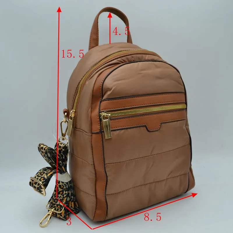 Quilted backpack - black