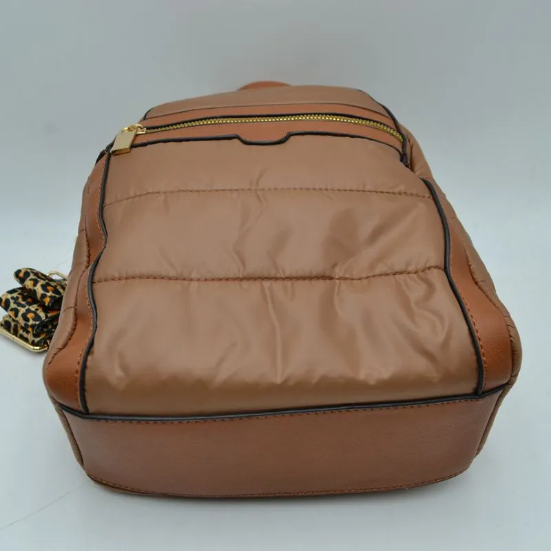 Quilted backpack - black