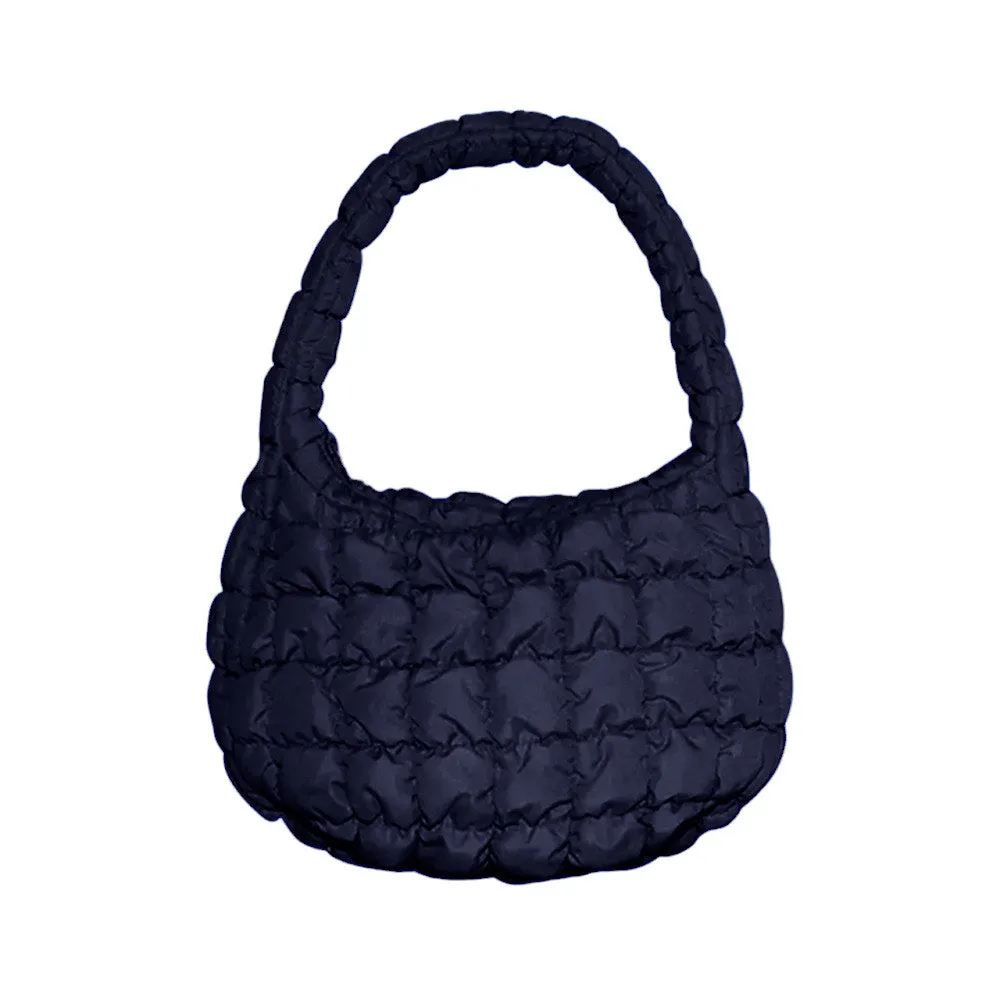 Quilted Puffer Tote Shoulder Bag