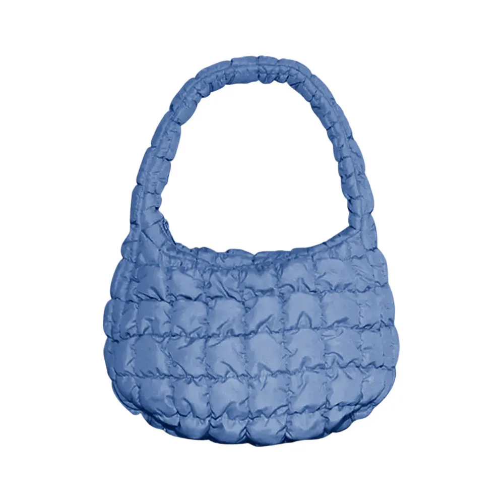 Quilted Puffer Tote Shoulder Bag