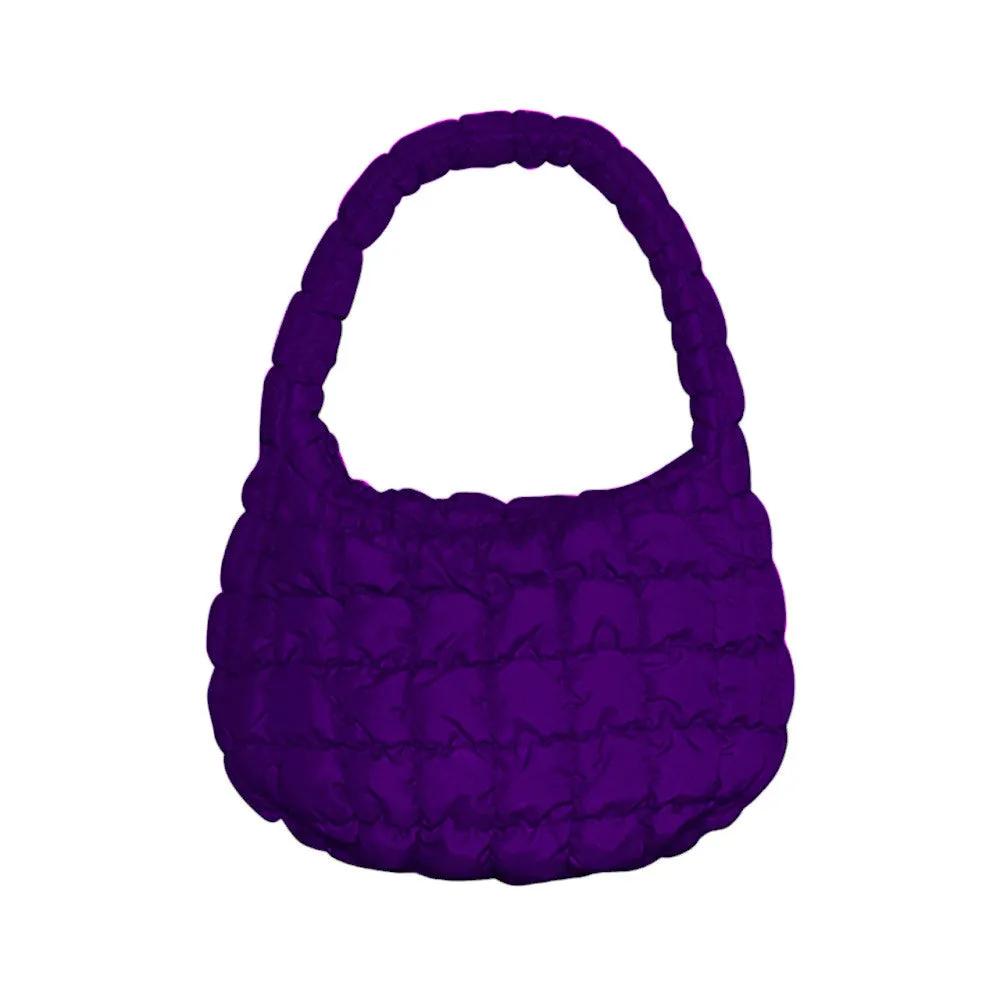 Quilted Puffer Tote Shoulder Bag