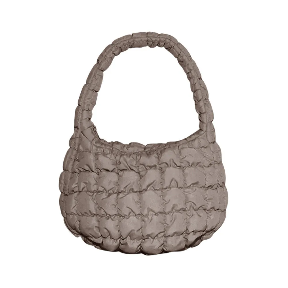 Quilted Puffer Tote Shoulder Bag
