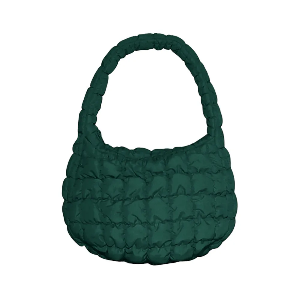 Quilted Puffer Tote Shoulder Bag