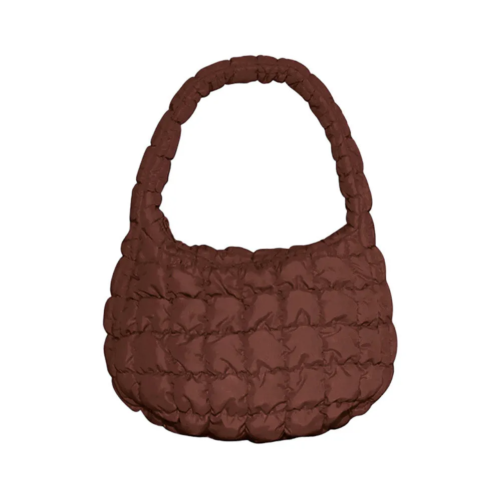 Quilted Puffer Tote Shoulder Bag
