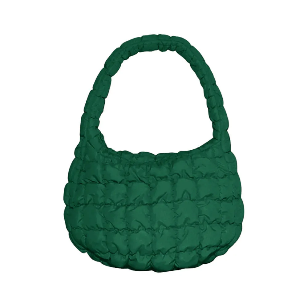 Quilted Puffer Tote Shoulder Bag