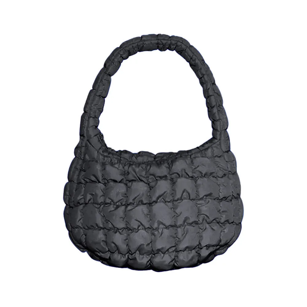 Quilted Puffer Tote Shoulder Bag
