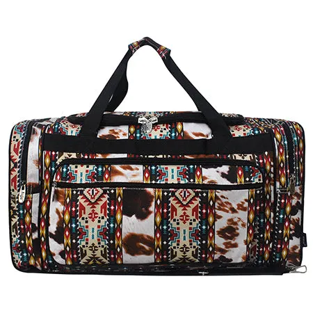 Tribal Cow NGIL Canvas 23 Duffle Bag