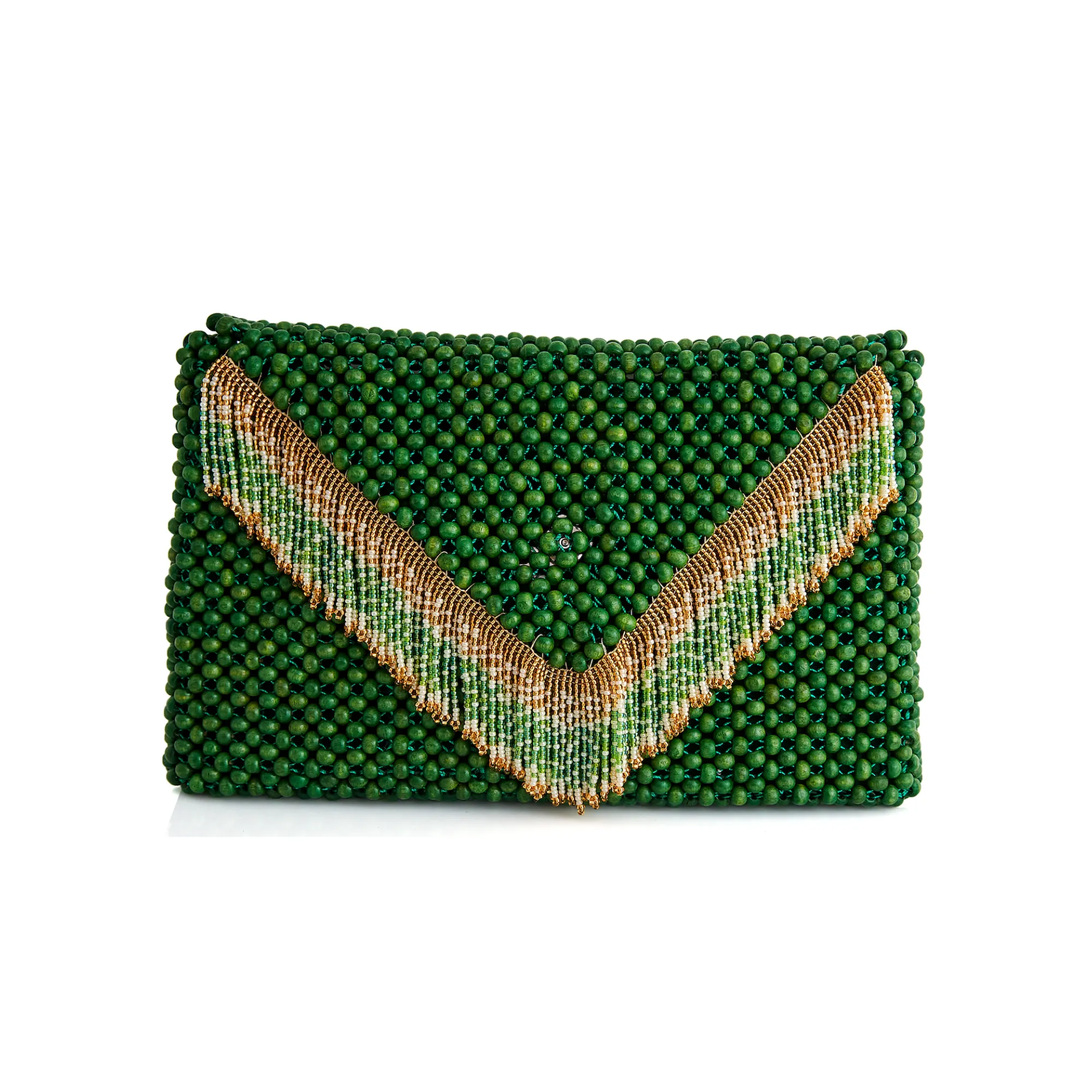 Waterfall Clutch Green