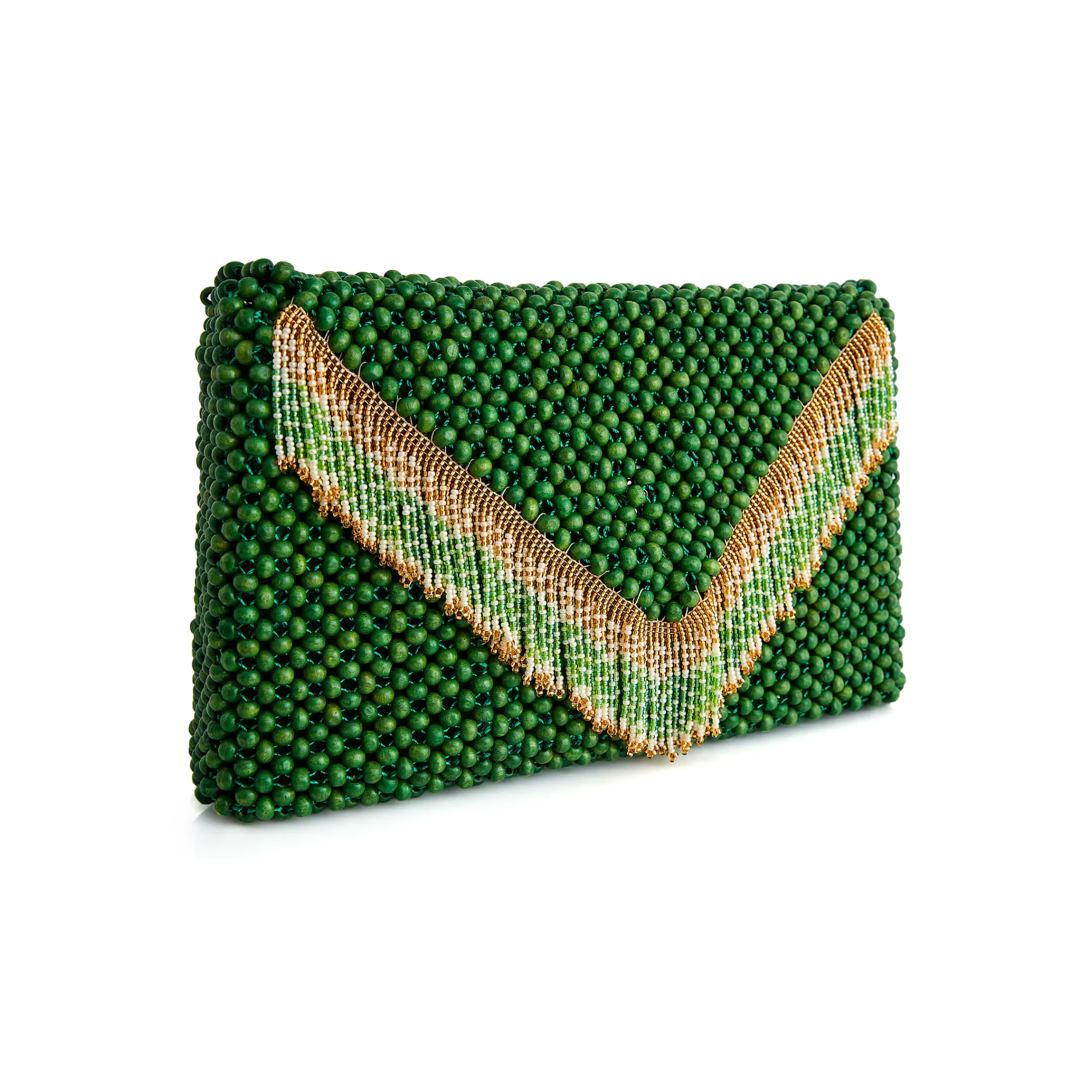 Waterfall Clutch Green
